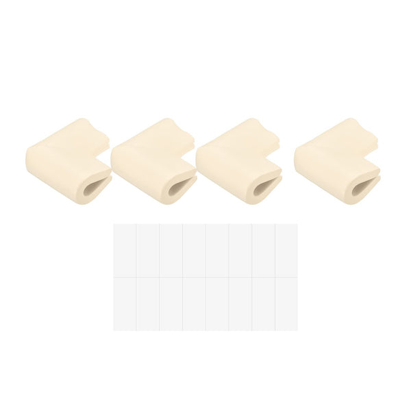 uxcell corner guard beige with foam cushion protects furniture corners safely