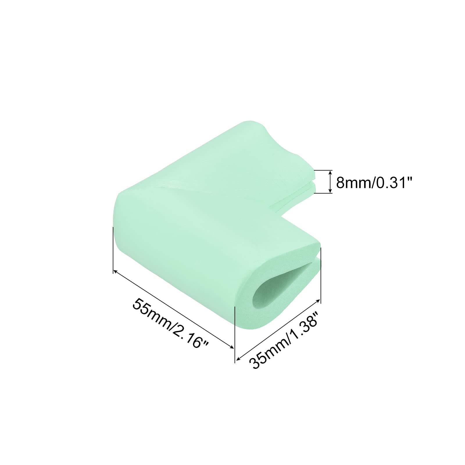 uxcell corner guard soft rubber cushions edges for safe everyday use.