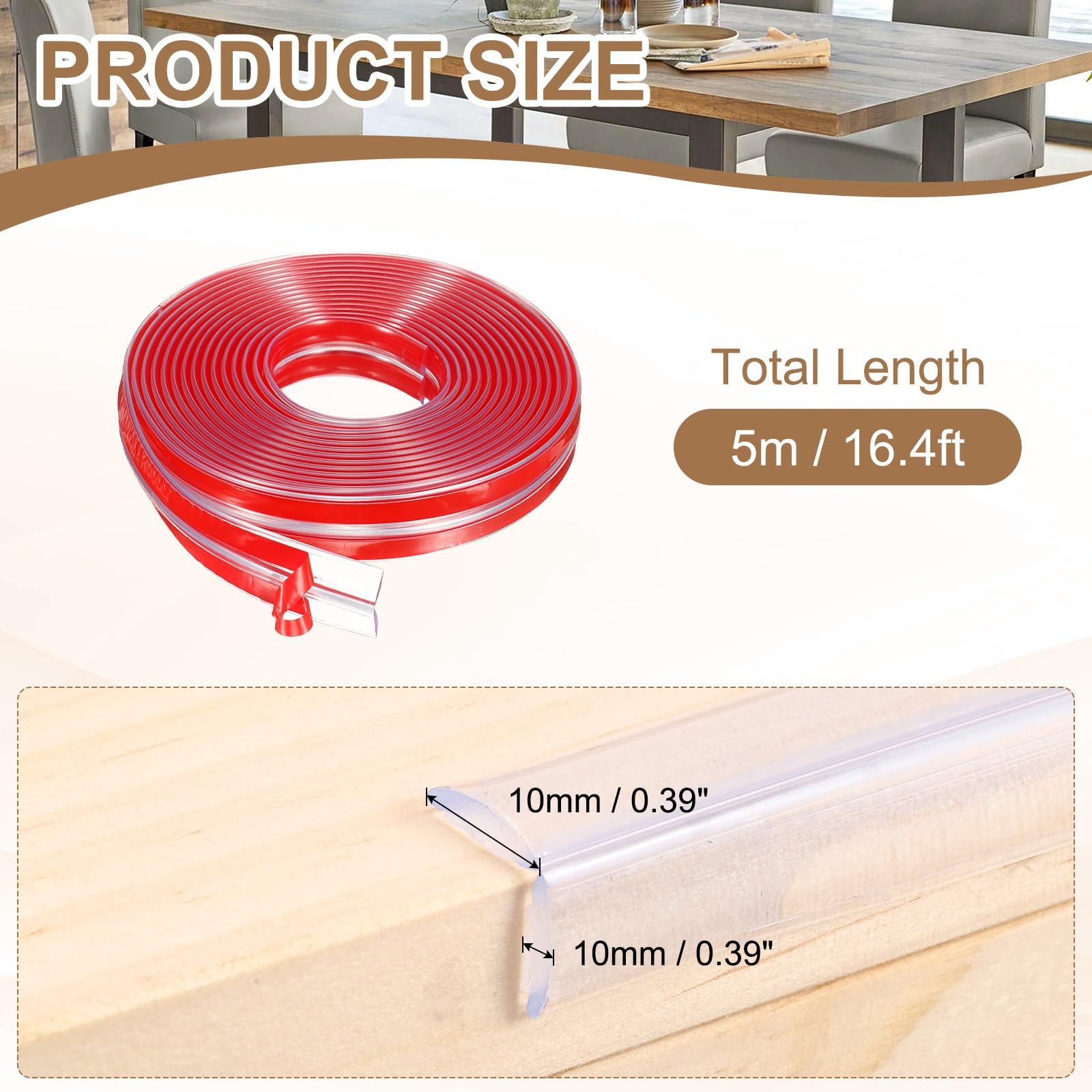 uxcell corner protector L-shape 4pcs guards table corners.