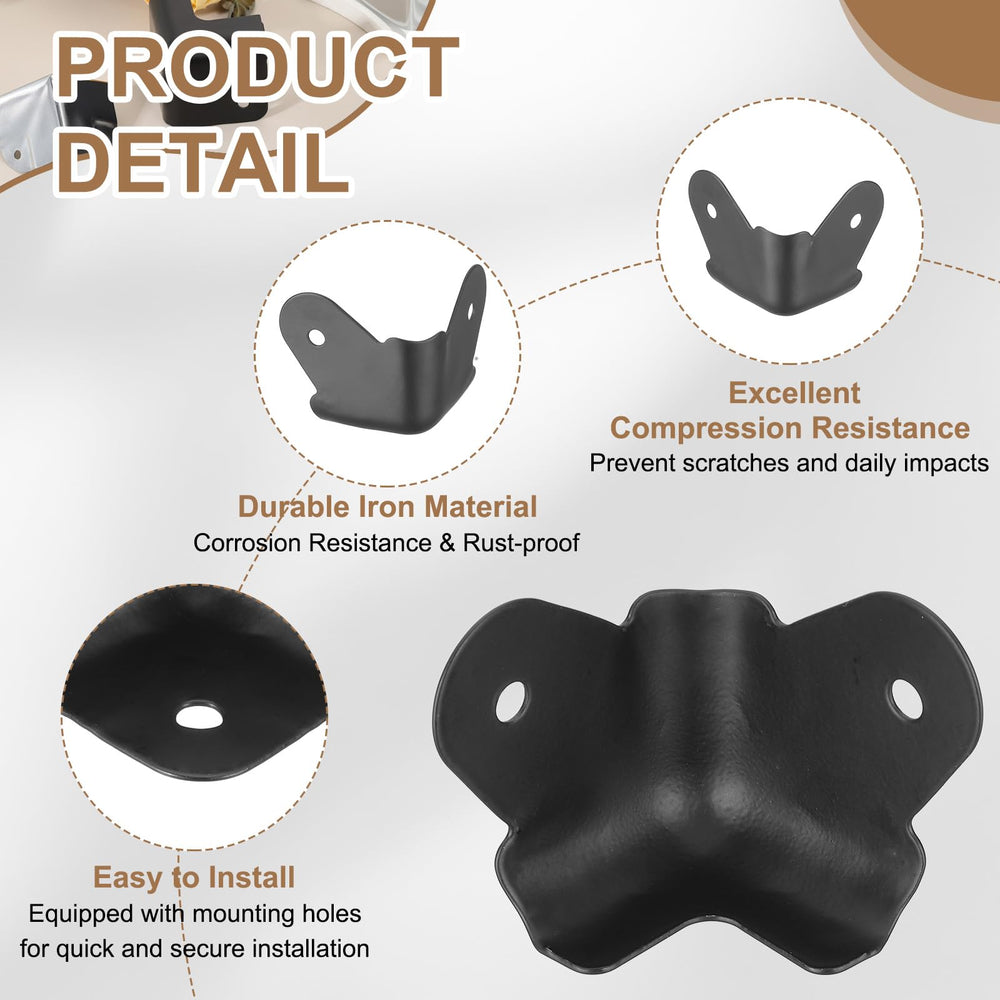 uxcell corner protector with mounting holes enables quick and secure installation