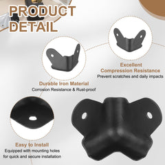 uxcell corner protector with mounting holes enables quick and secure installation