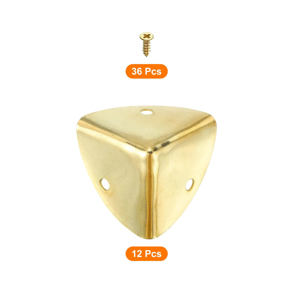 uxcell corner protector with screws demonstrates retro triangular design and secure fit
