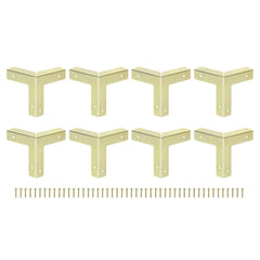 uxcell decorative box corner cover in yellow protecting a 32mm edge