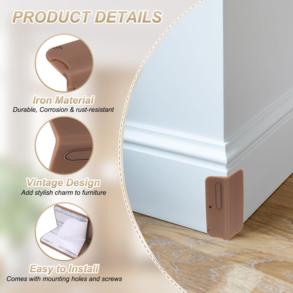 uxcell desk and dining table corner protector Coffee applied to a table edge.