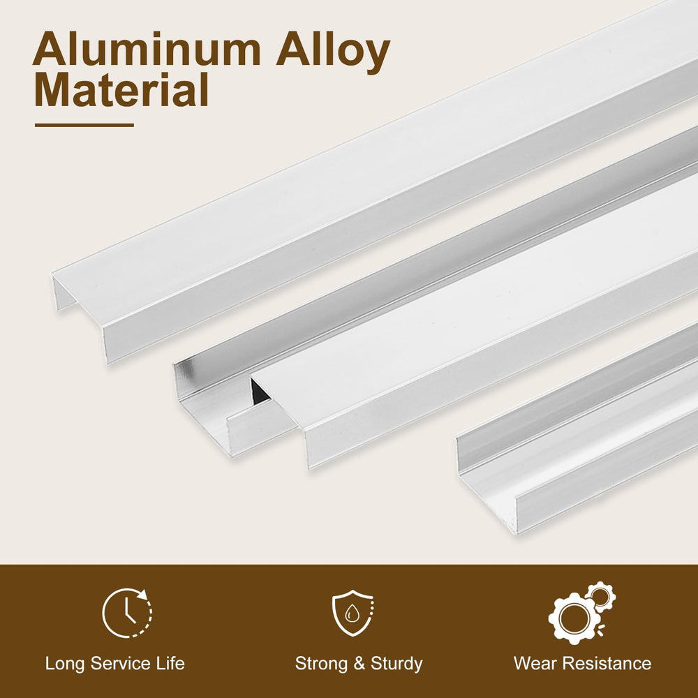The uxcell drawer-edge protector guard prevents scratches on drawer fronts during use.