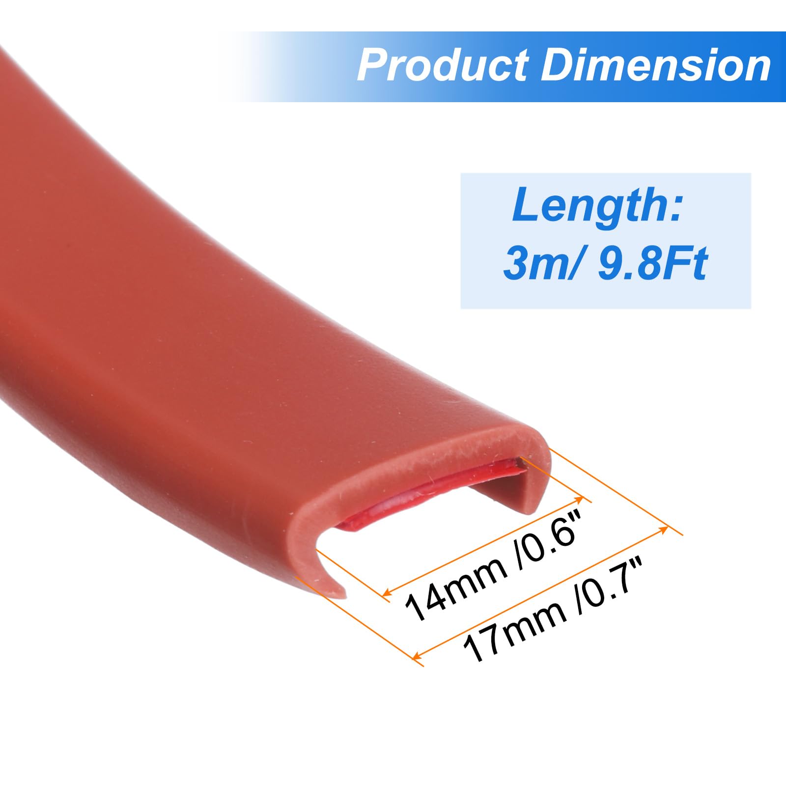 uxcell edge band brown 14mm inner width safeguards furniture corners.