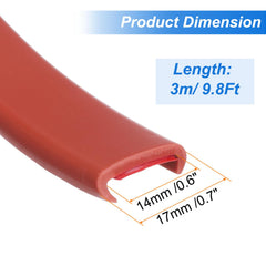 uxcell edge band brown 14mm inner width safeguards furniture corners.