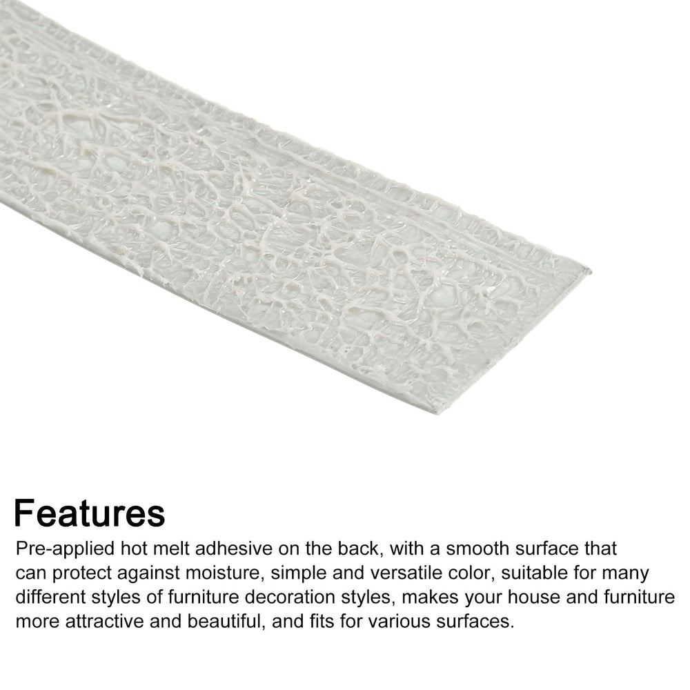 uxcell gray veneer edge banding protects edges from moisture and wear.