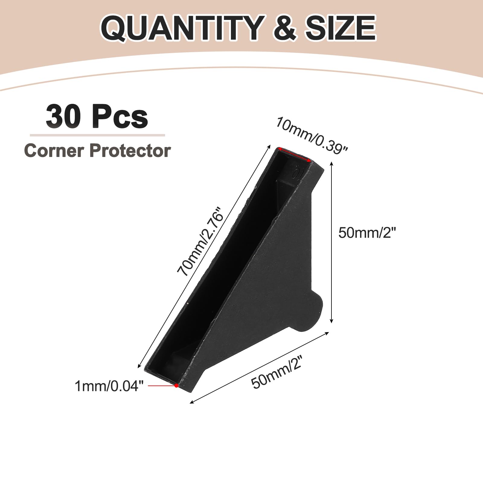 uxcell edge protection corner guard for glass surfaces prevents chipping.