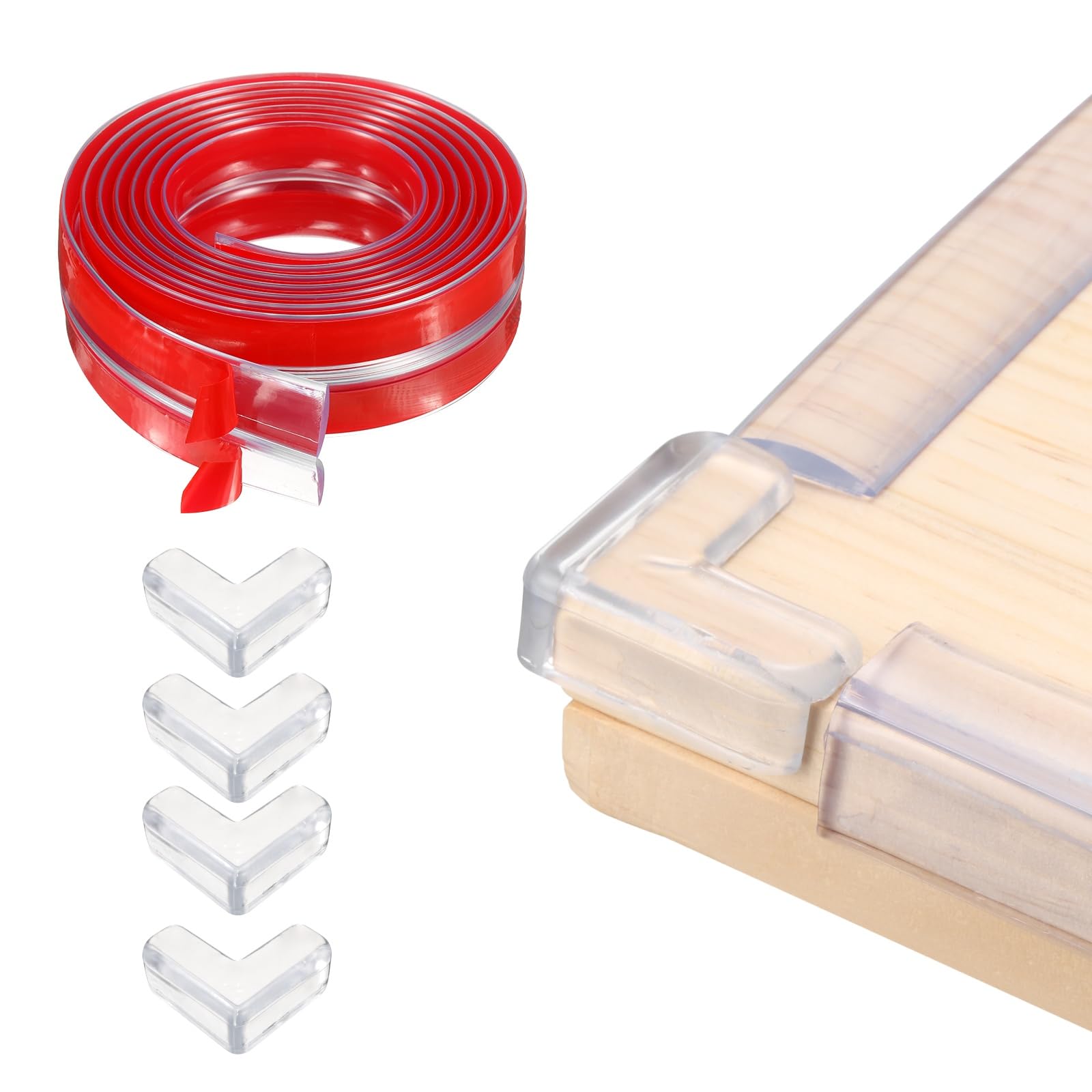 uxcell edge protector roll protects long table edges with a nearly invisible shield