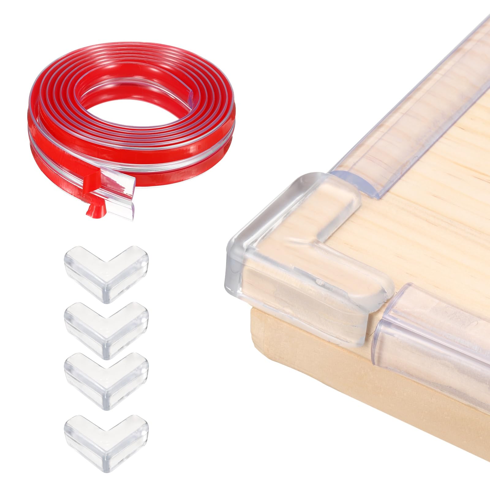 uxcell edge protector roll protects furniture edges from bumps.