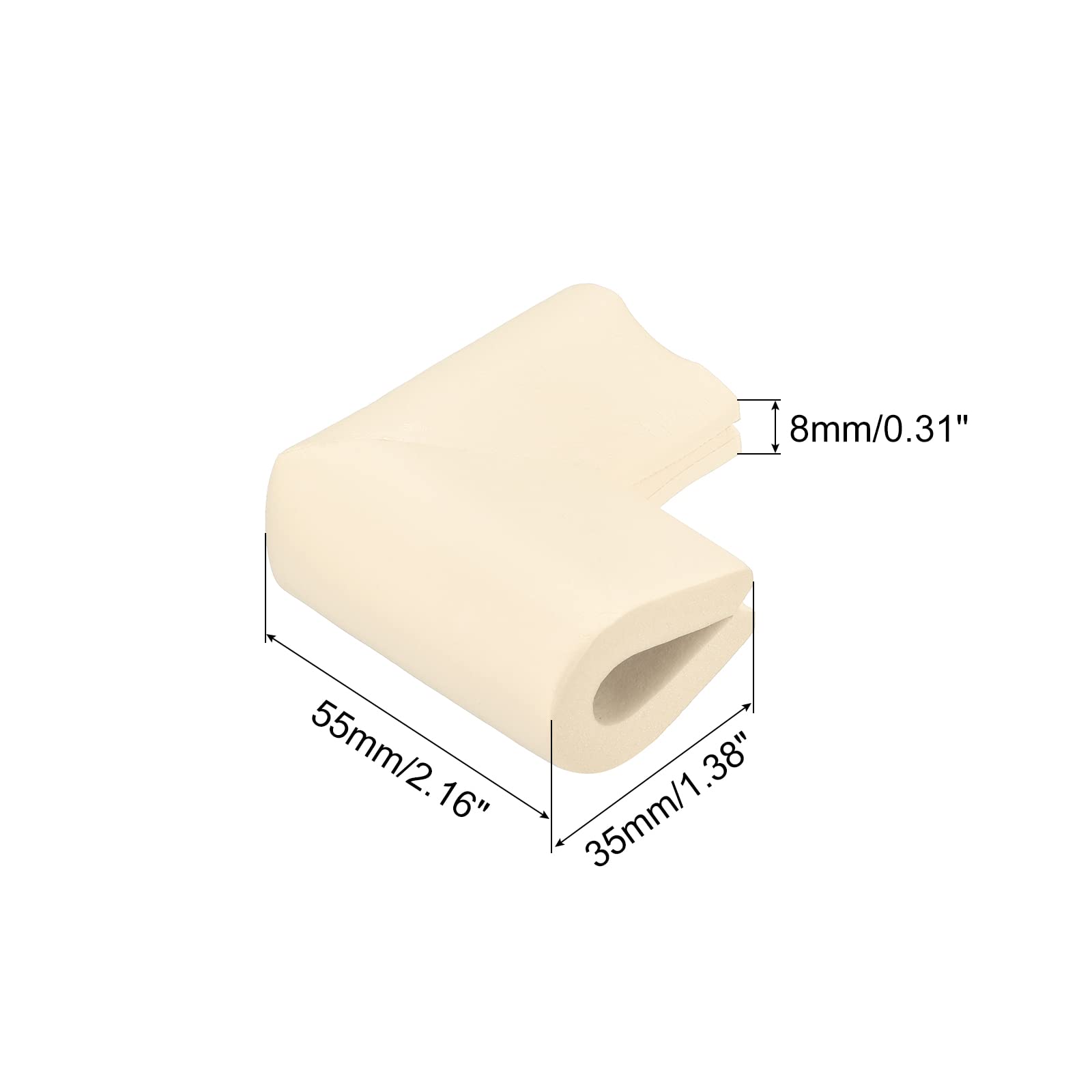 uxcell edge protector with self-adhesive tape for table and chair corners