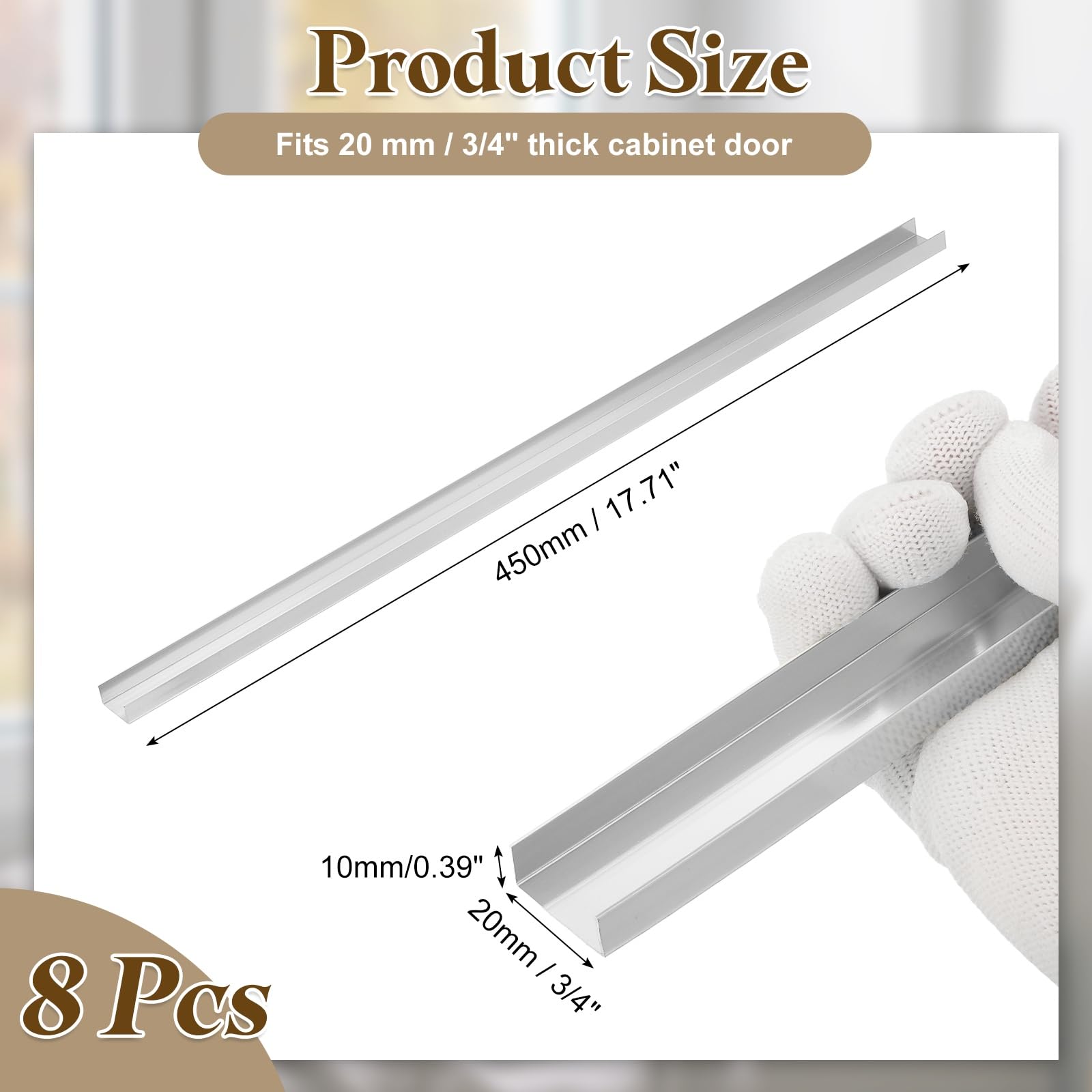 The uxcell edge protector features slip-on installation for quick edge protection without tools.