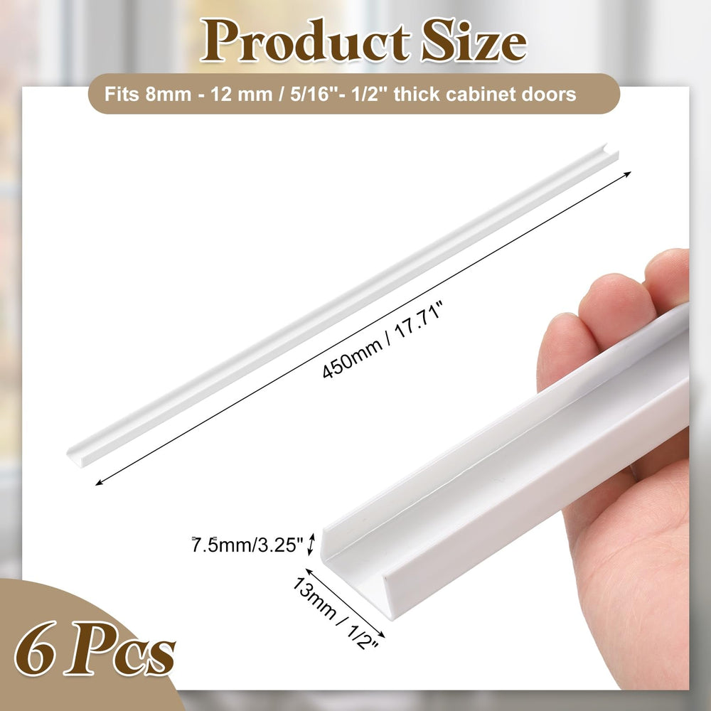uxcell edge protector slips on quickly to protect drawer and door edges.