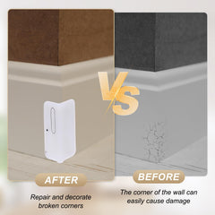 desk corner protected by uxcell silicone edge protector to reduce bump risk.
