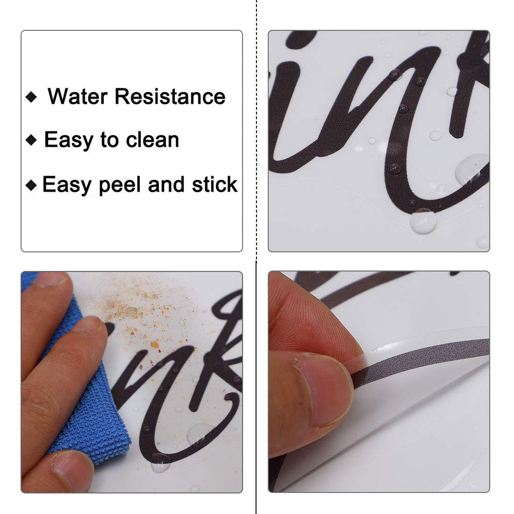 uxcell glass tile or furniture decal adds quick style without damage