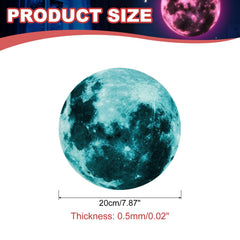 uxcell glow-in-the-dark moon decor with stars creating calm bedroom ambience