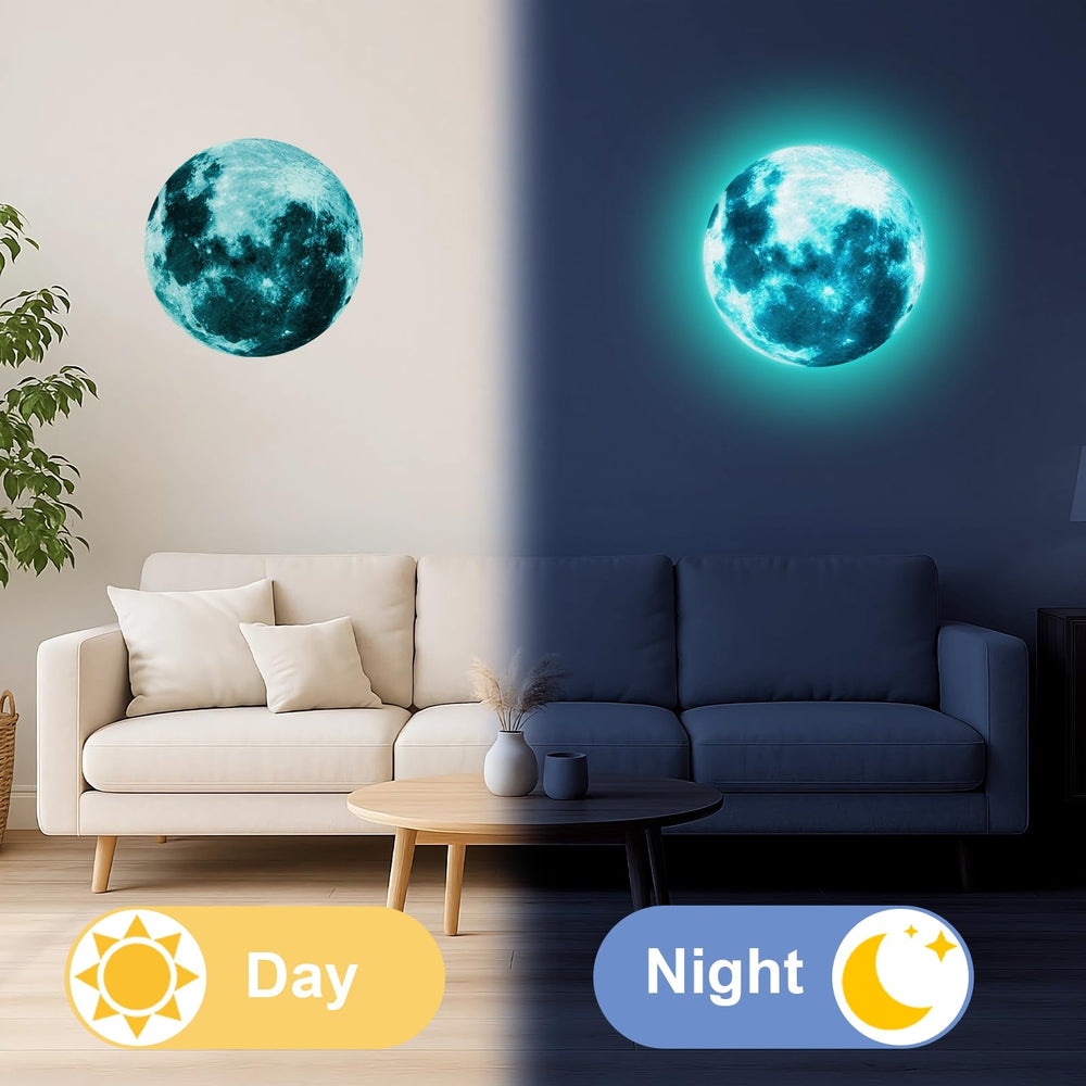 uxcell glow-in-the-dark moon for wedding and party decor in dark settings