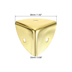 uxcell gold edge guard closeup showing retro triangular design and sturdy construction