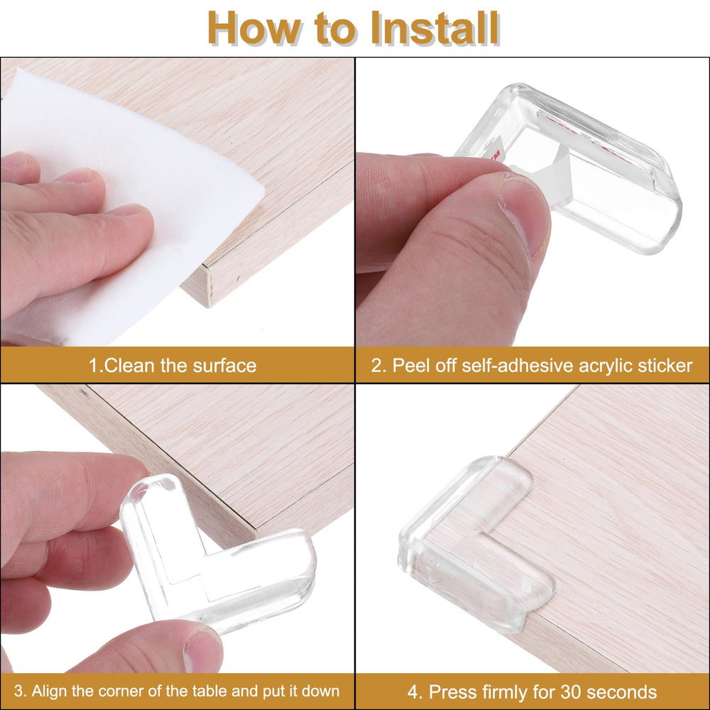 uxcell heart-shaped corner protectors softening sharp edges