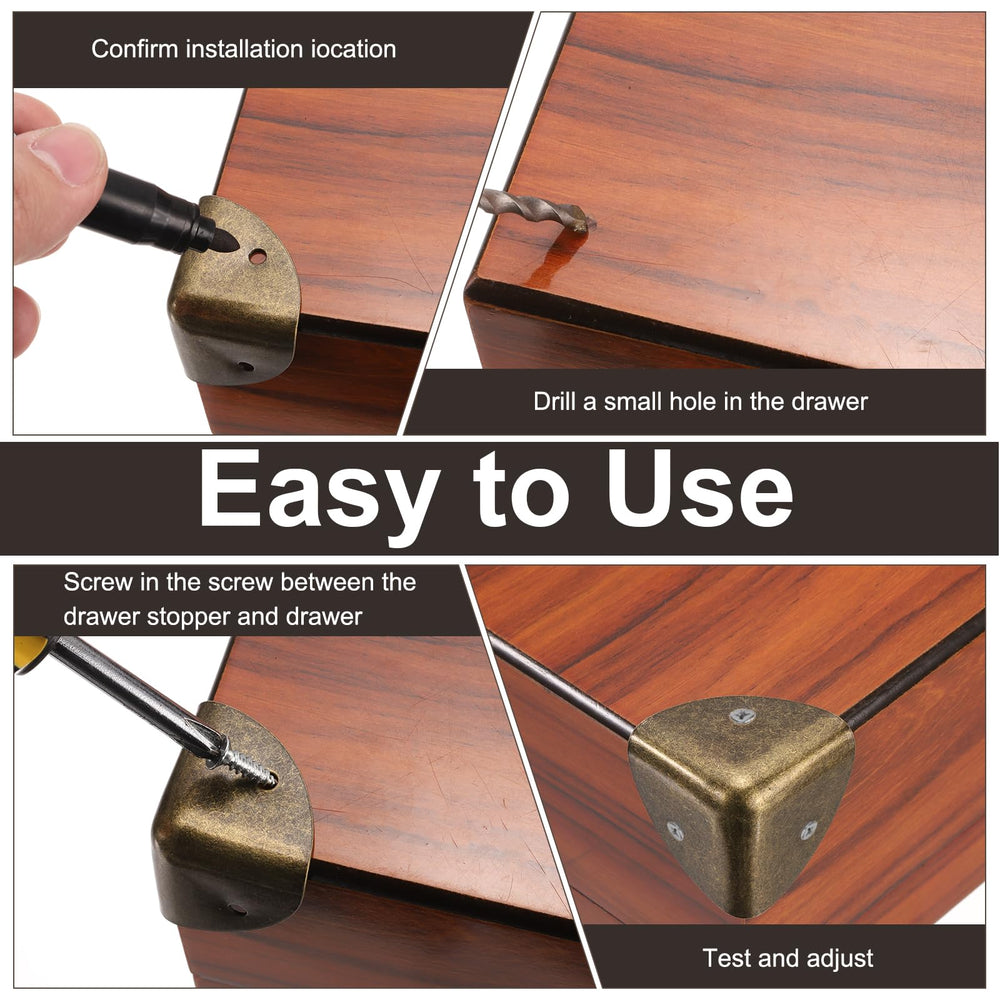 uxcell jewelry box corner protector adds subtle metal protection.