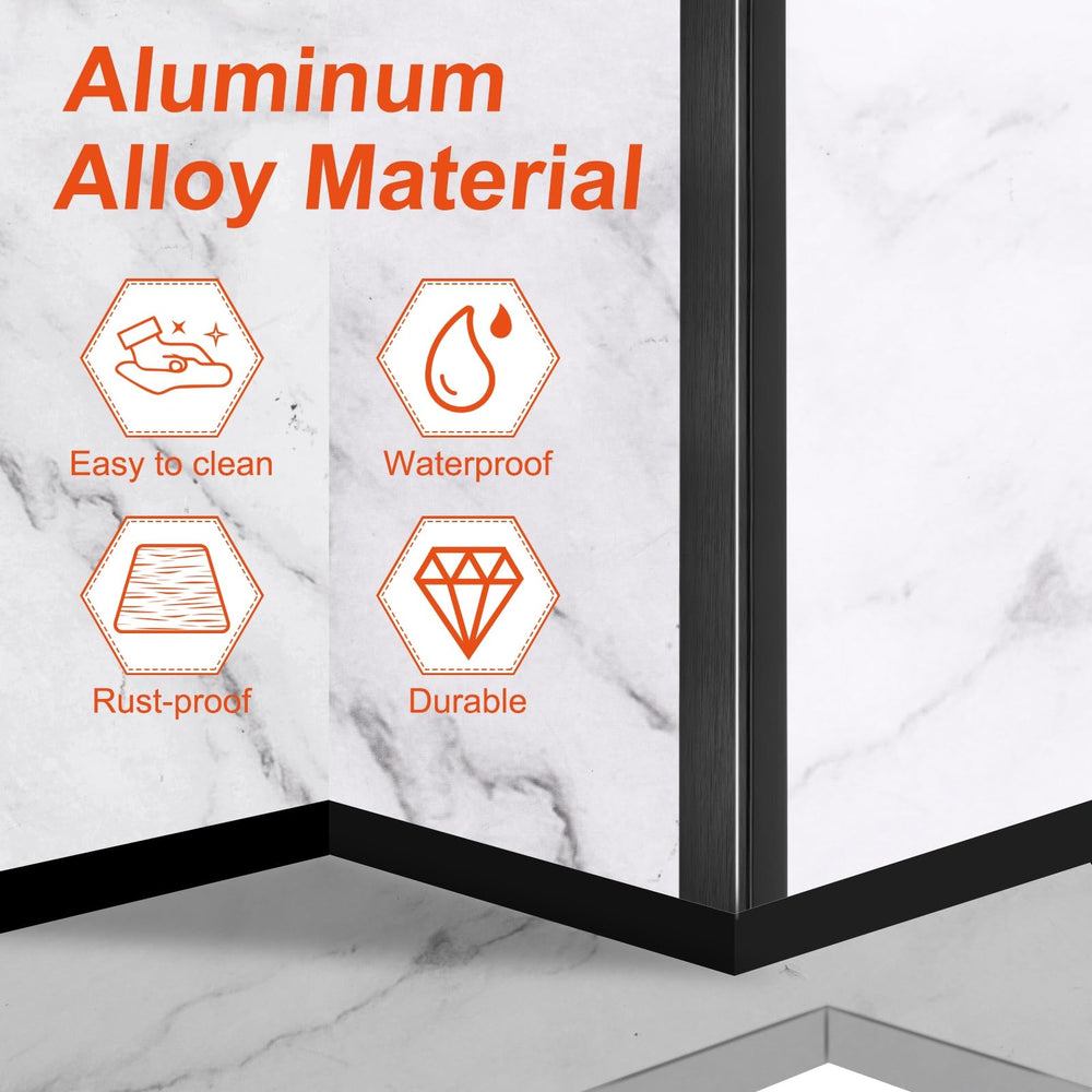 uxcell wall edge protection strip resists water and dirt for easy maintenance.