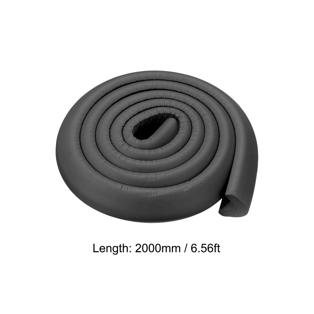 uxcell l-shape edge protector in black with adhesive backing for quick installation