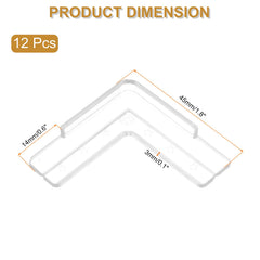 uxcell L-shaped corner protectors protecting a desk corner