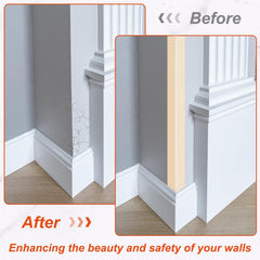 uxcell L-shaped molding trim for a sleek wall edge protector in modern interiors.