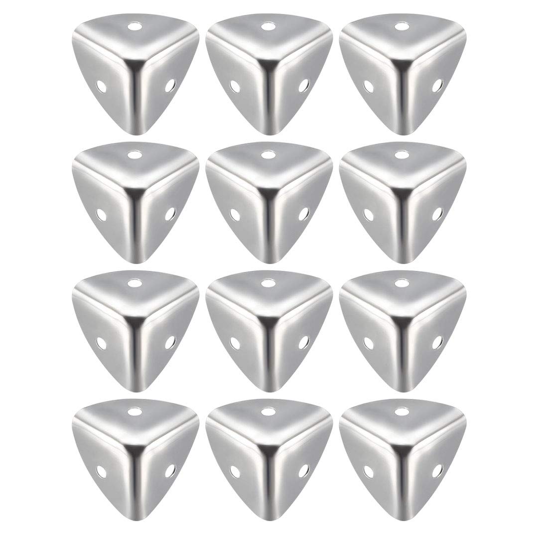 uxcell metal box corner protector 25mm silver edge guard for furniture protection