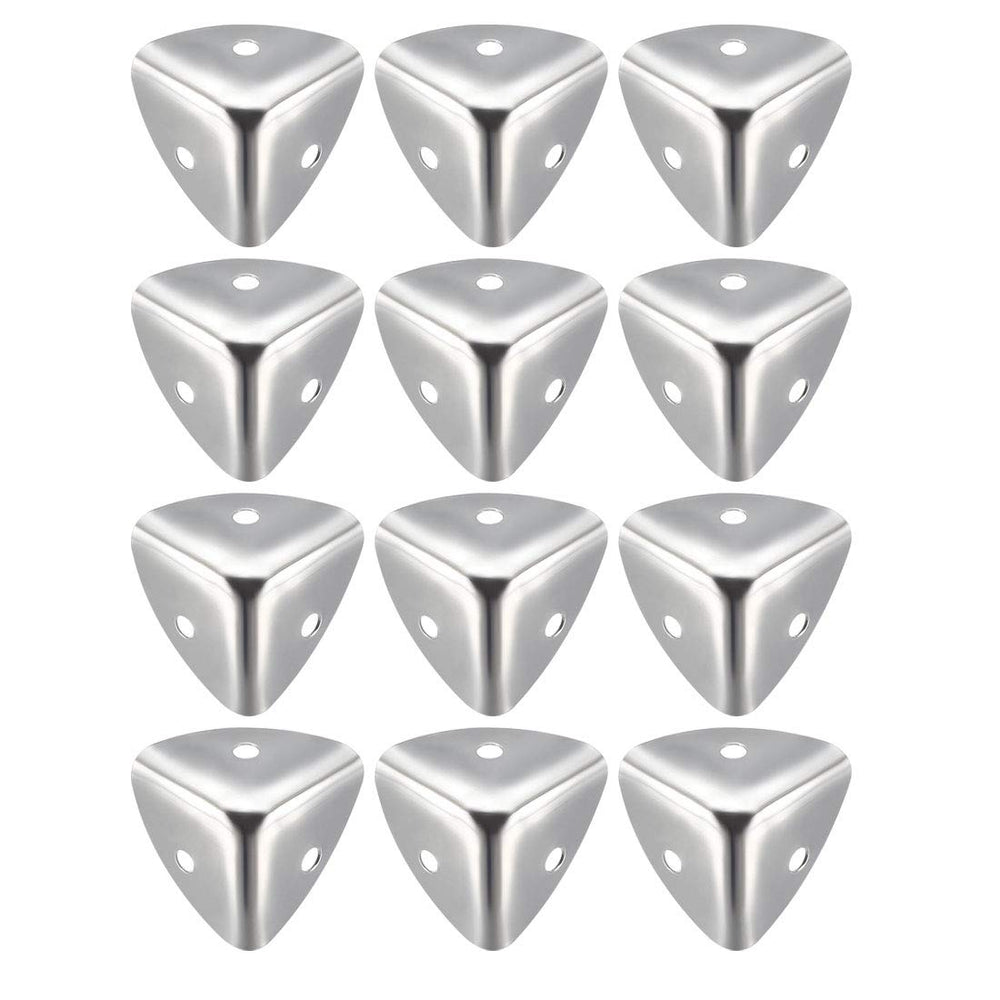 uxcell metal box corner protector 25mm silver edge guard for furniture protection