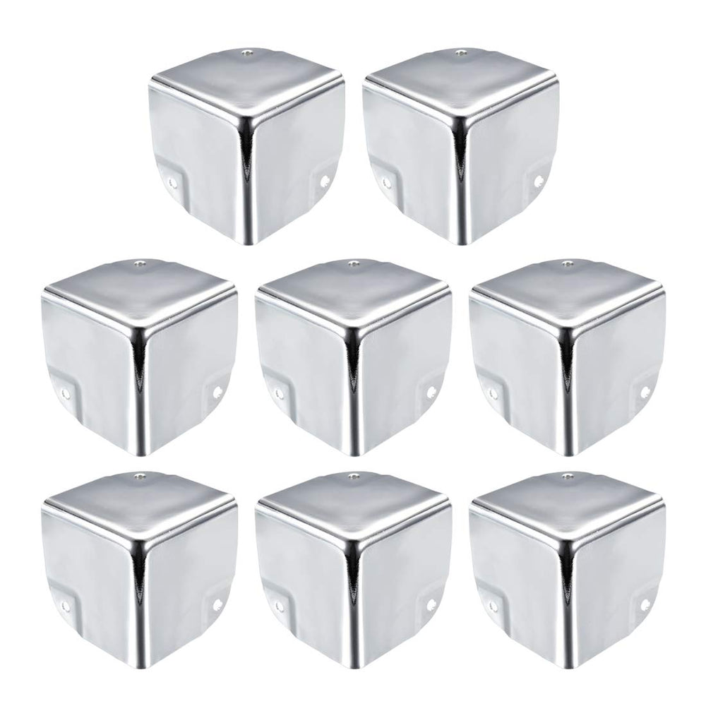 uxcell metal corner protector with chrome finish shields furniture corners