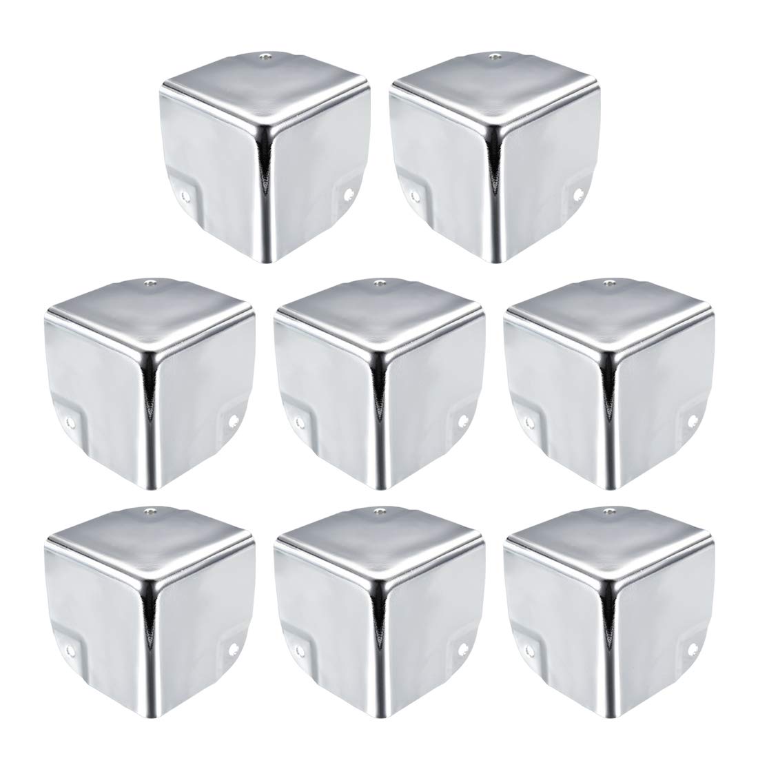 uxcell metal corner protector with chrome finish shields furniture corners