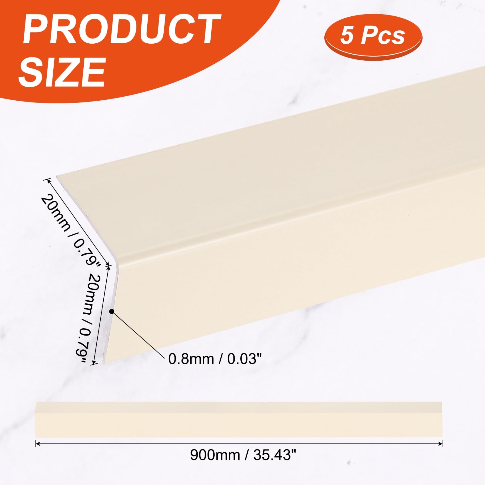 uxcell peel-and-stick aluminum corner guard for quick, tool-free edge protection.
