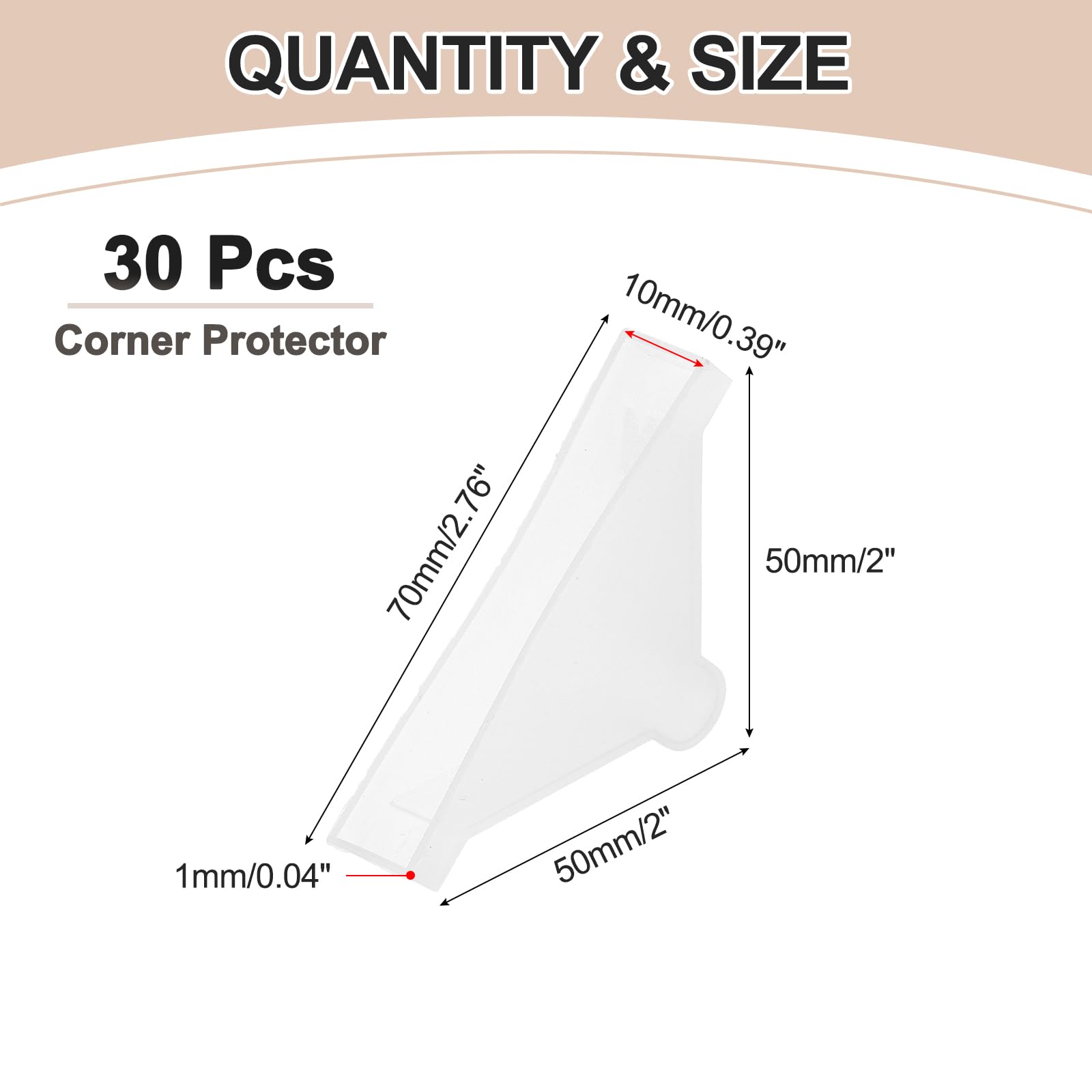 uxcell plastic corner guard provides edge protection and impact resistance