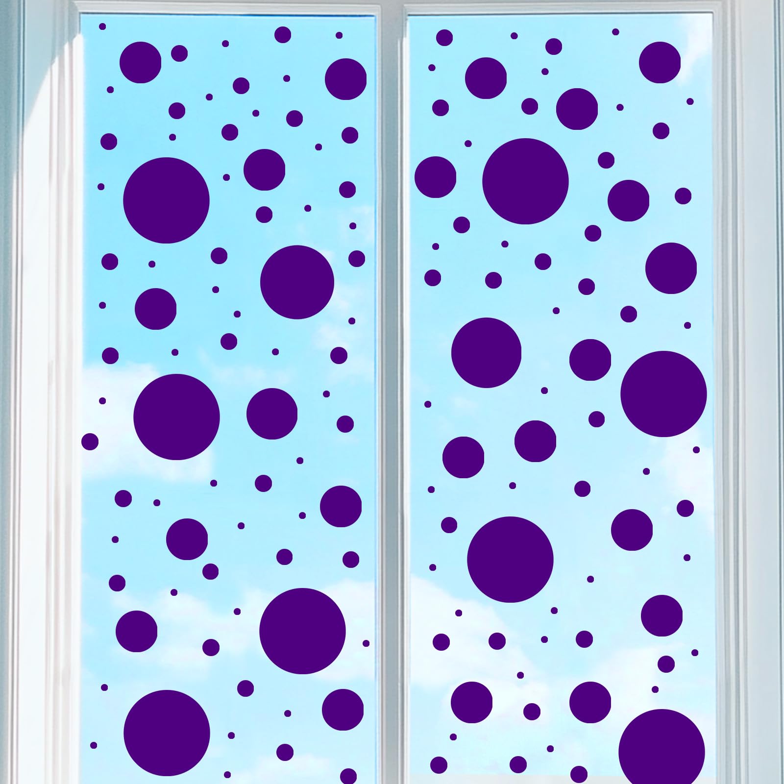 uxcell polka dots wall decals purple sheets for quick room refresh