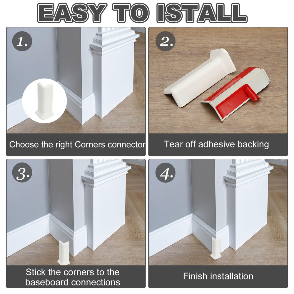 uxcell corner blocks install without punching or tools.