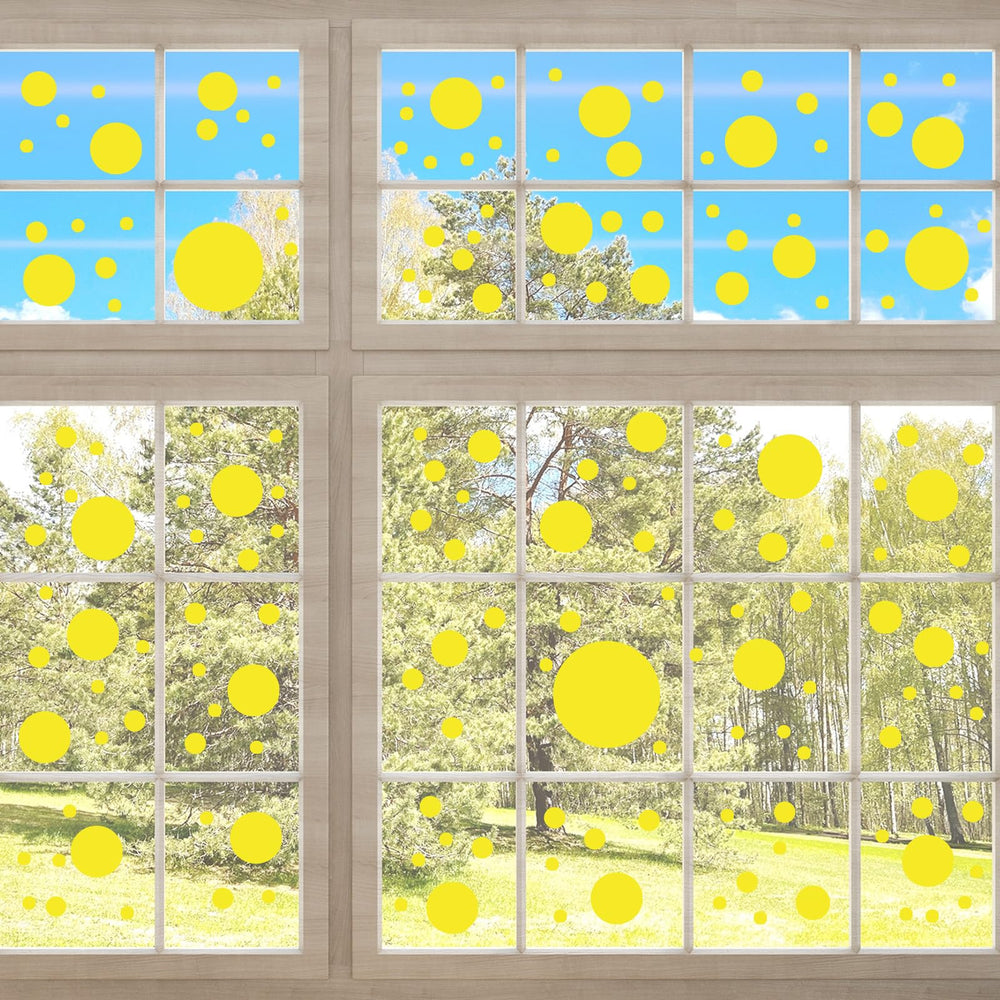 uxcell PVC wall decals yellow nursery decor with durable waterproof surface for easy cleanup.