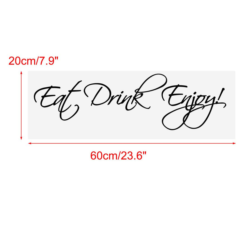 uxcell removable PVC wall decal displays a stylish quote without residue