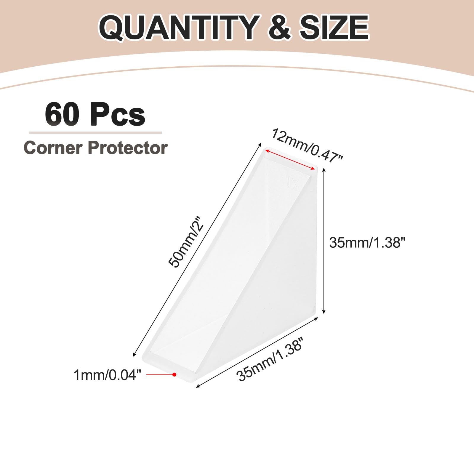 uxcell right-angle corner protector shields table edges