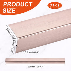 uxcell L-shaped corner protector in rose gold adds durable edge protection