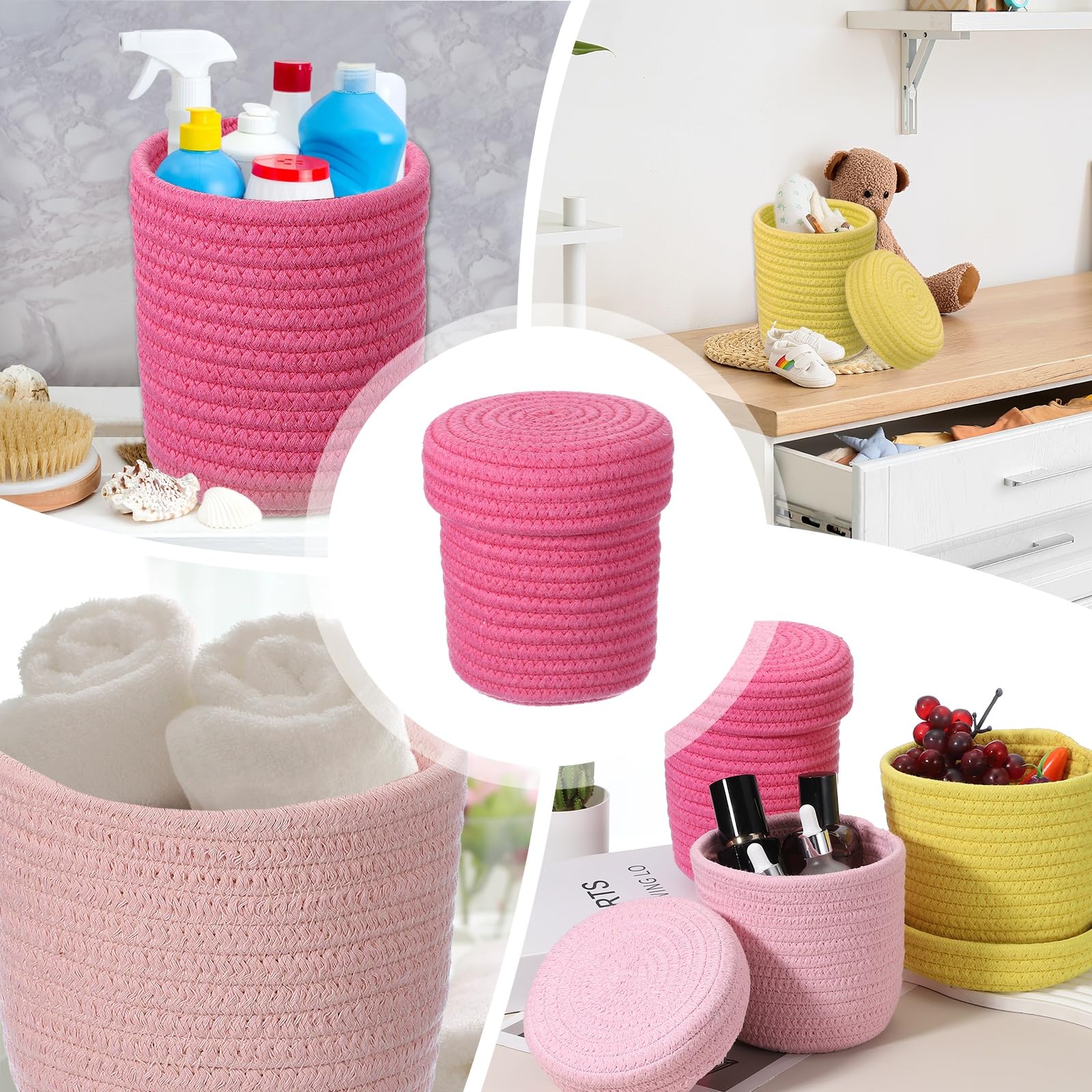 uxcell rose red lid used as a tray