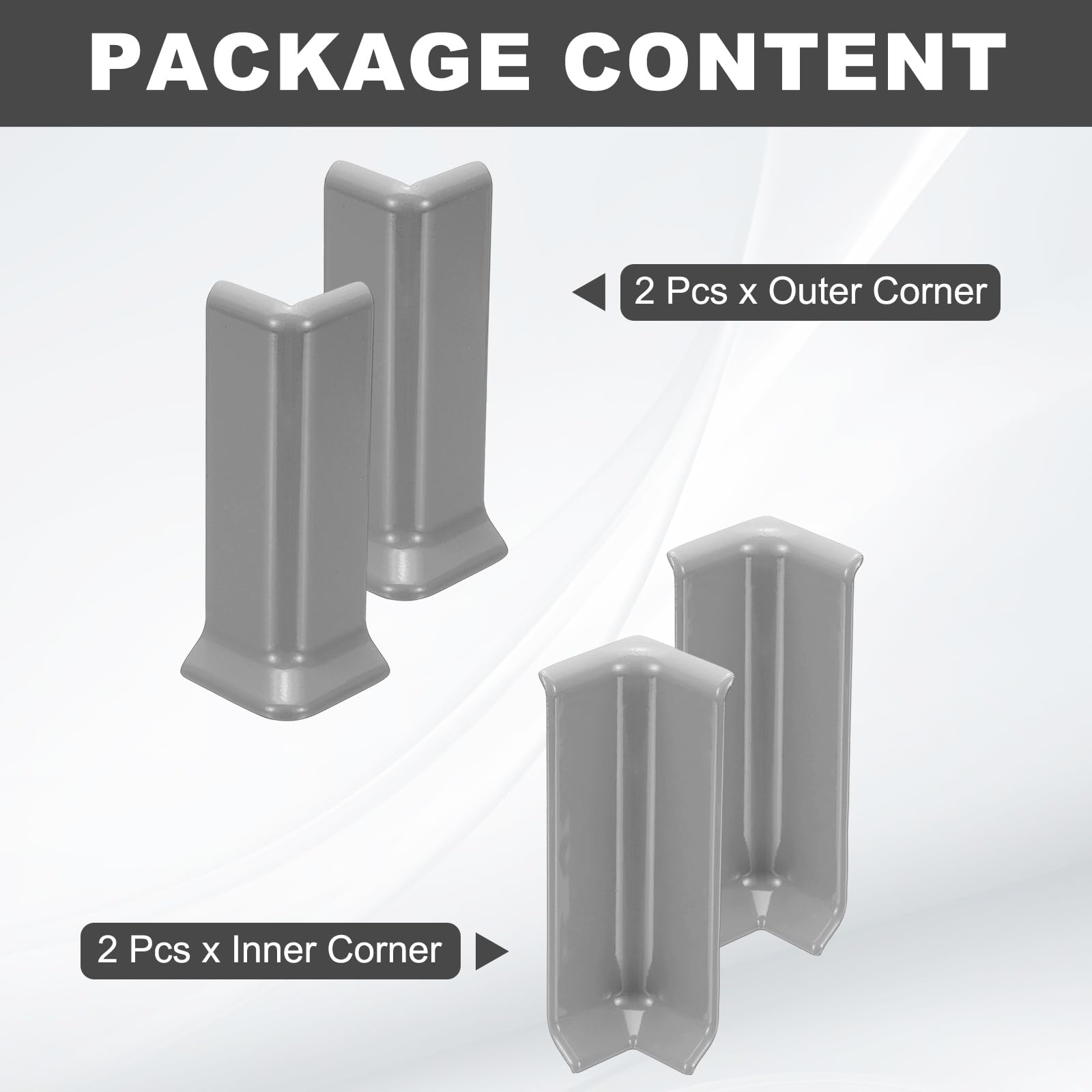 uxcell baseboard corner outer left guarding floor corner with curved edge