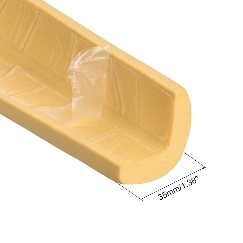 uxcell self-adhesive edge cushions adhere to wood, marble, and glass surfaces.