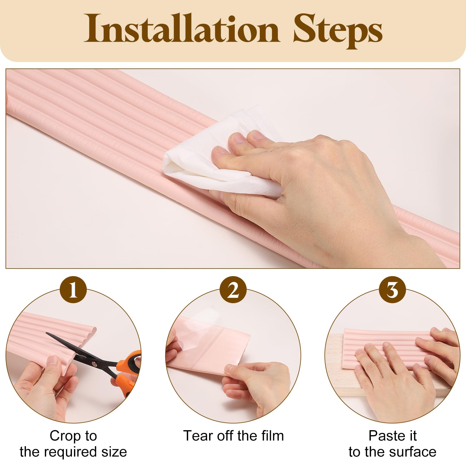 uxcell Self-adhesive pad installs quickly with no residue