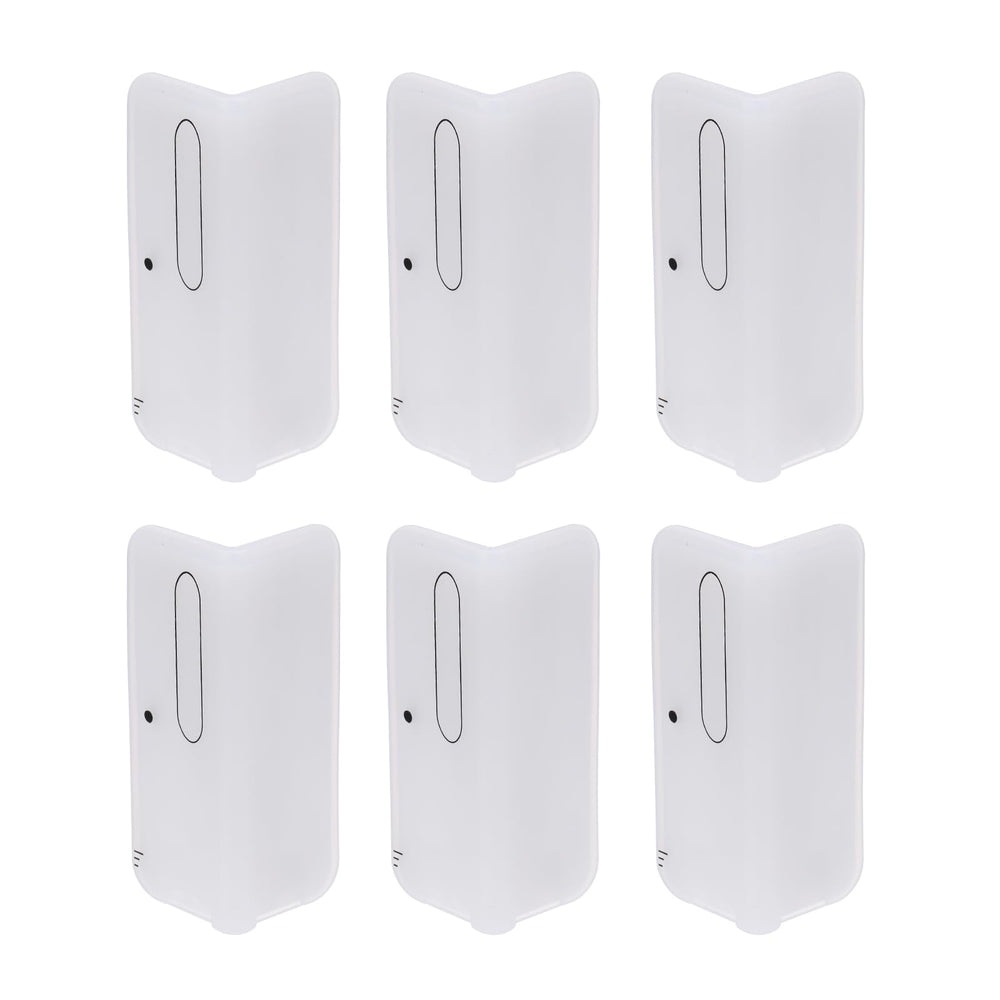uxcell silicone corner protector on a living room wall, discreet translucent protection for 10 cm corners.