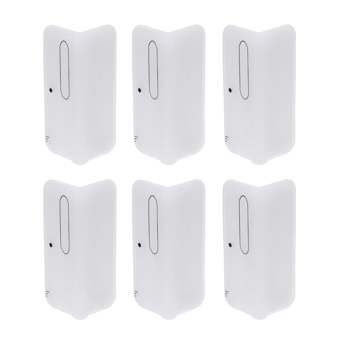 uxcell silicone corner protector on a living room wall, discreet translucent protection for 10 cm corners.