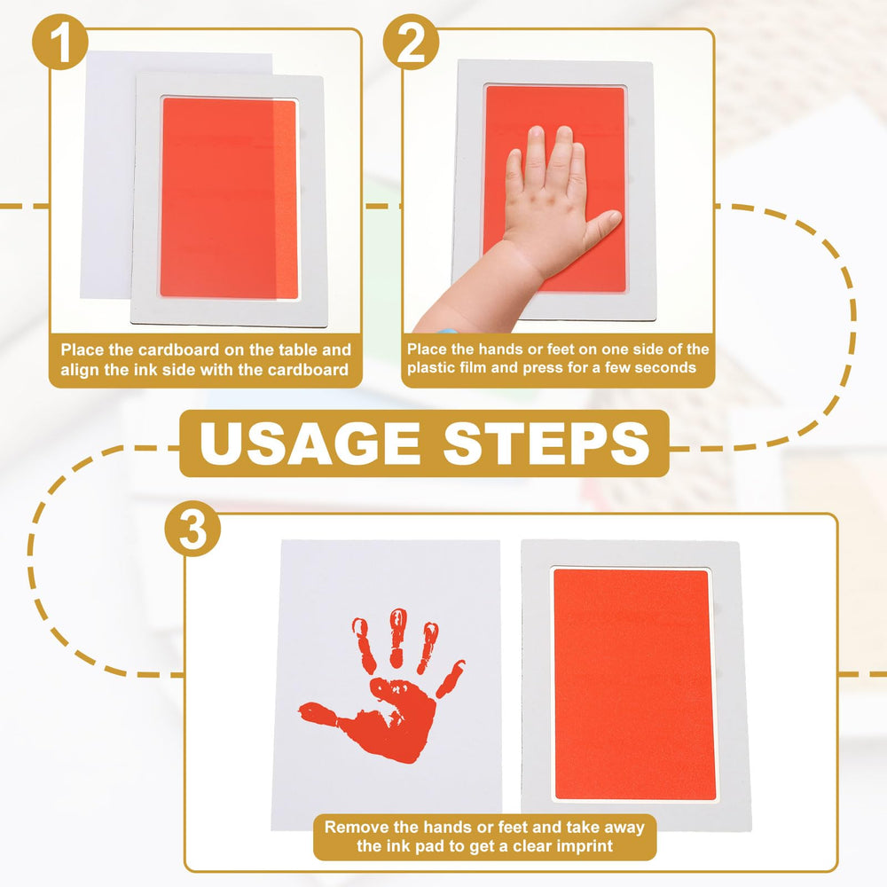 uxcell silver inkless pad close-up highlights safe materials.