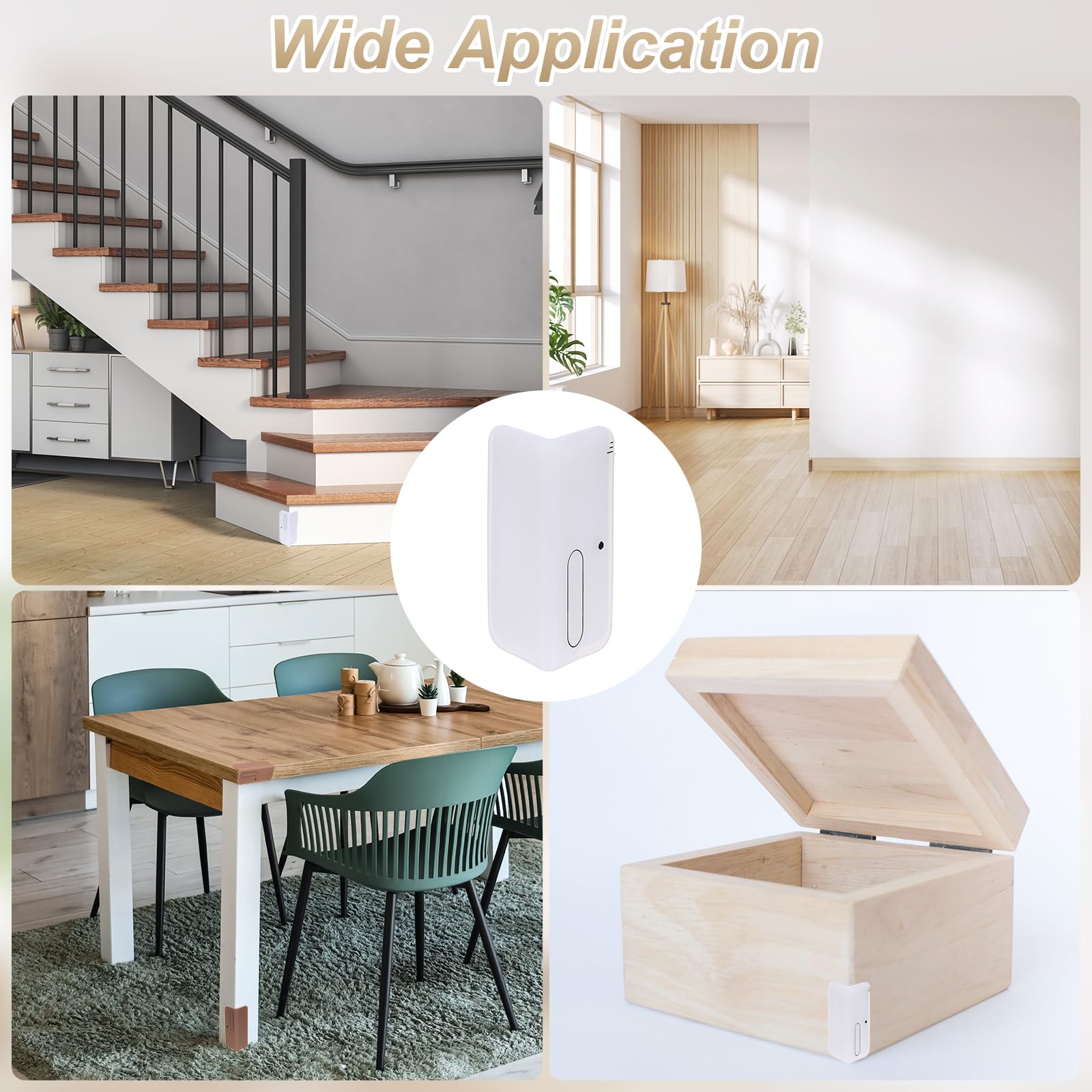 six-pack uxcell corner protectors keep living spaces safer and tidier.