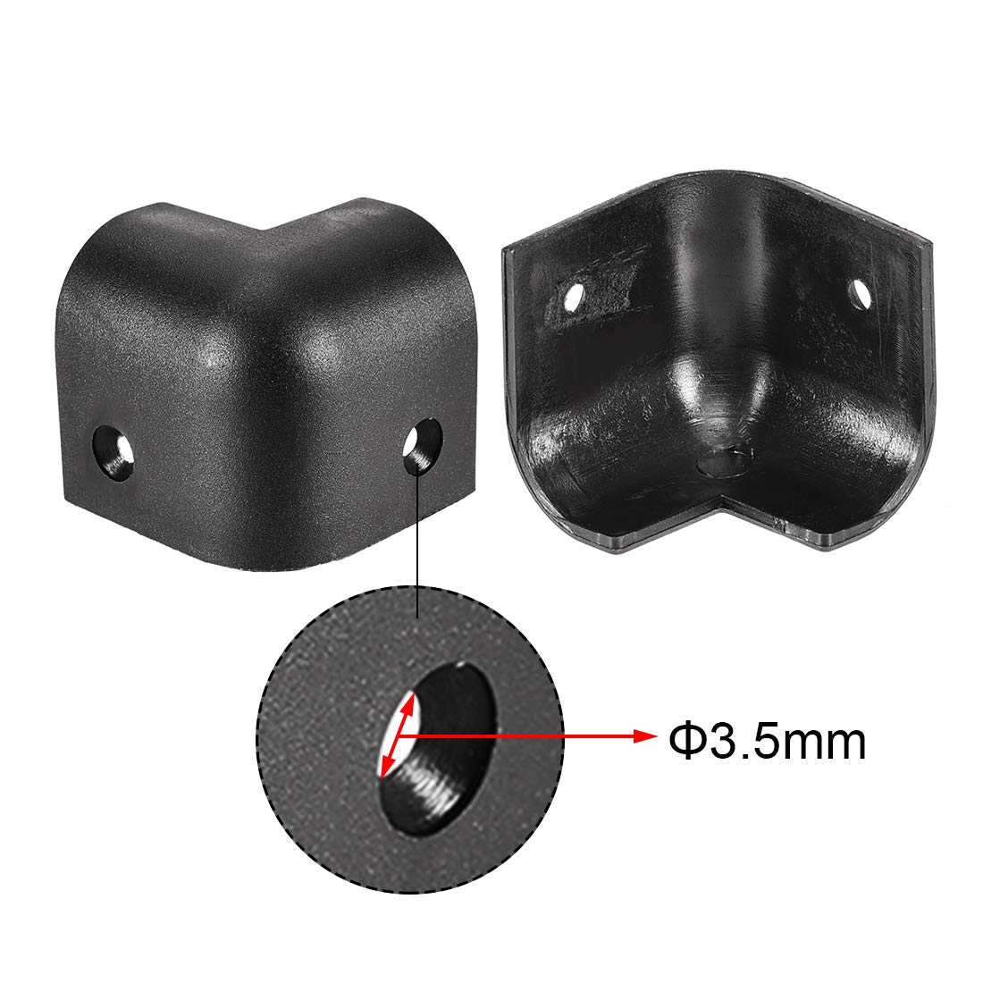 uxcell speaker corner protector stack-friendly use for neat cabinet protection